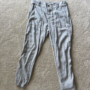 Winen’s Gray Linen Casual Pants